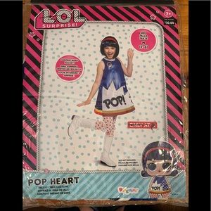 NEW LOL Surprise Pop Heart Deluxe Child Halloween Costume  Size M 7-8